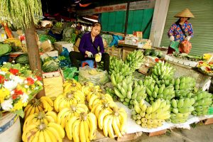 Marché coloré Baie d'Halong